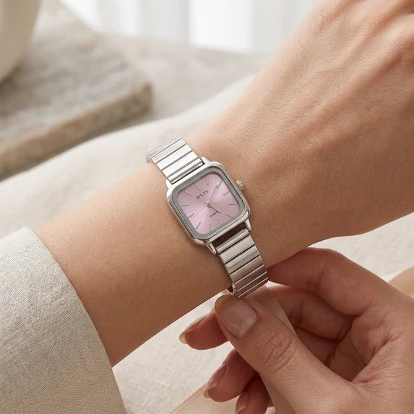 Classic Silver Round Dial Women’s Watch
