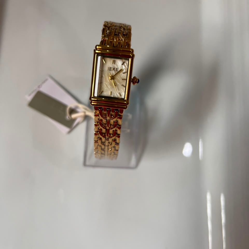 Vintage Rectangular Dial Quartz Women's Watch
