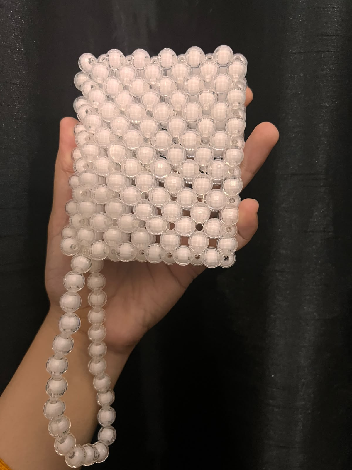 White Beads Wallet