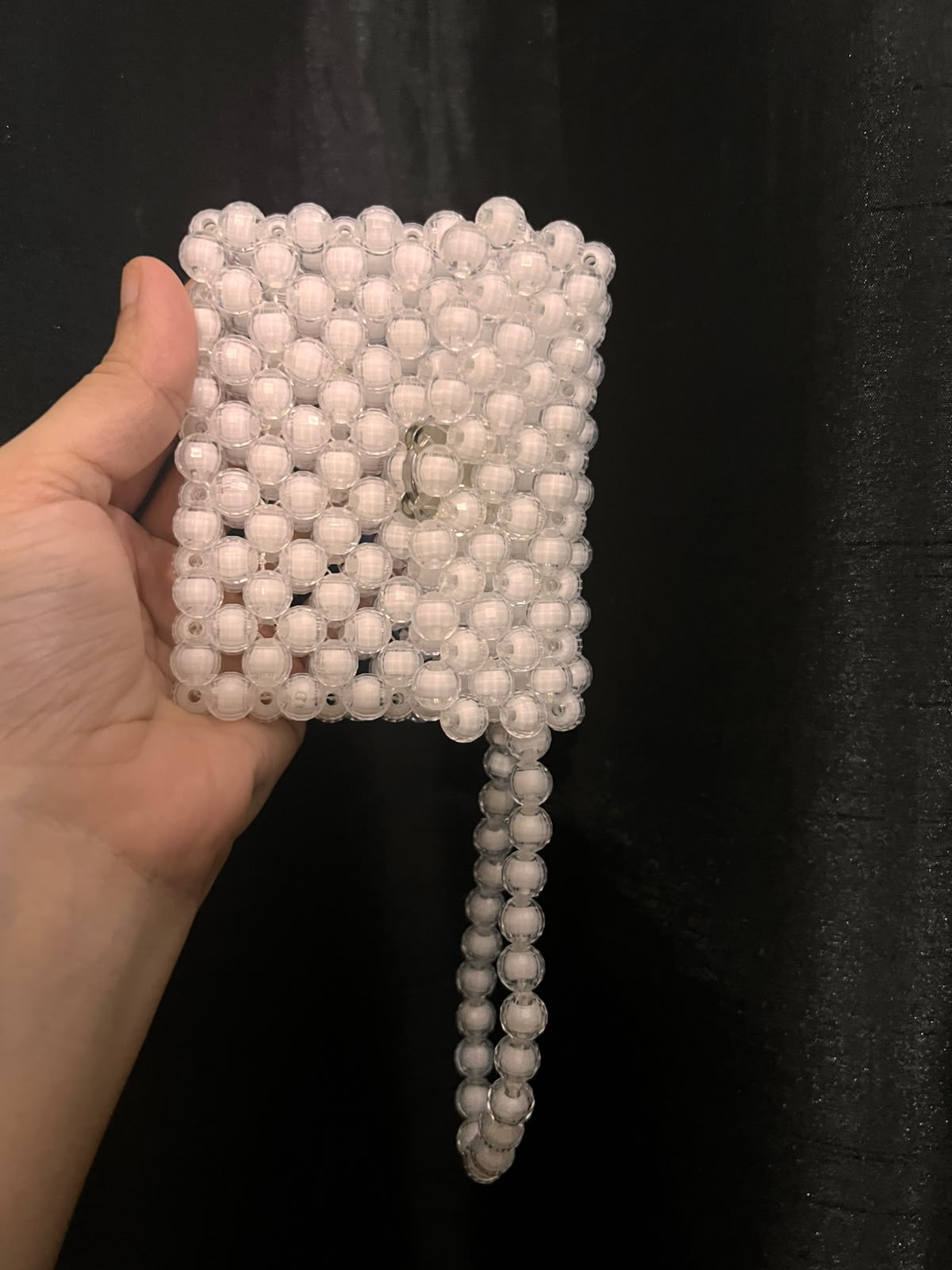 White Beads Wallet